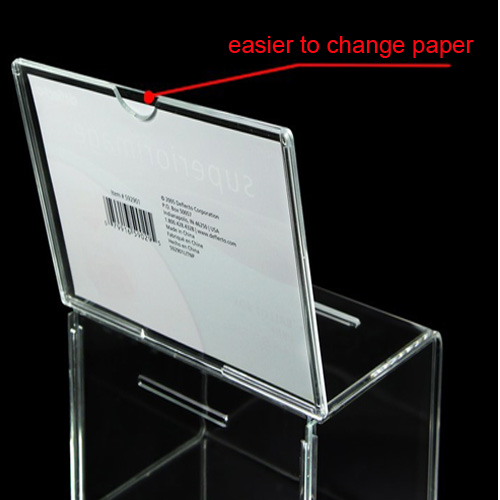 secure ballot box acrylic